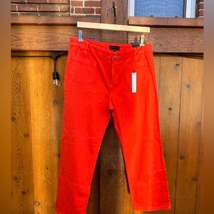 BNWT, Sanctuary bright orange, size 32, wide leg stretch pant.